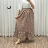 دامن پفکی مدل پرپری فری سایز زنانه تا سایز 54 تنخور شیک و راحت چهارفصل بدون آبرفت و رنگرفتگی