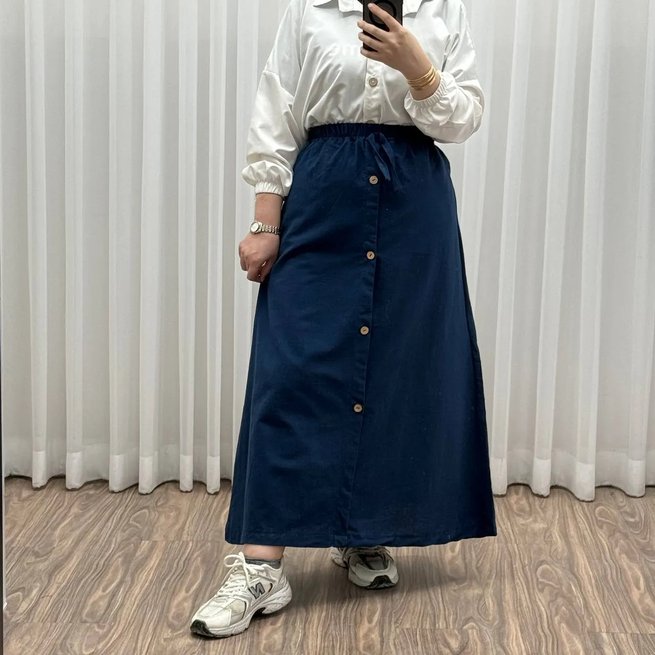 دامن لنین فری سایز شیک و راحت مناسب تا سایز 54 چهارفصل بدون آبرفت و رنگ رفت کمربند دار