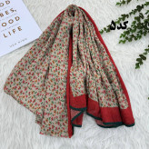 شال گلریز وارداتی کد 982 نخی بدون آبرفت و رنگ رفت 200x85 سانت