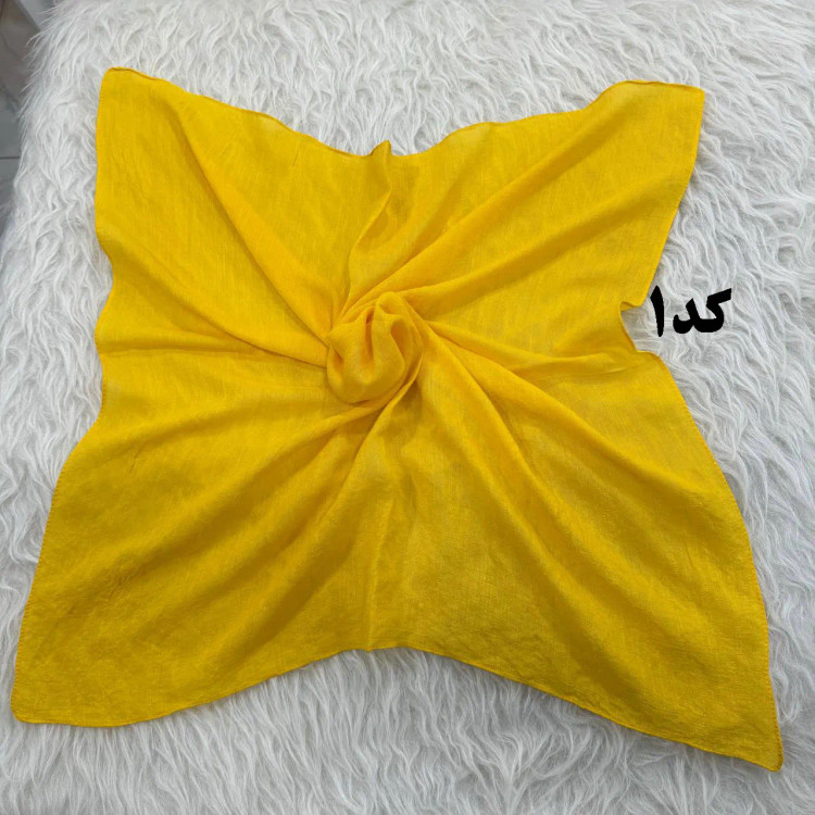 مینی اسکارف نخی ساده سایز 74x74 سانت مناسب استفاده روزمره بدون پرز و سُر خوردن