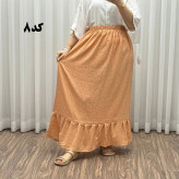 دامن پفکی مدل پرپری فری سایز زنانه تا سایز 54 تنخور شیک و راحت چهارفصل بدون آبرفت و رنگرفتگی