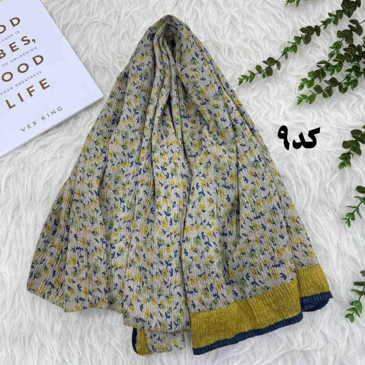 شال گلریز وارداتی کد 982 نخی بدون آبرفت و رنگ رفت 200x85 سانت