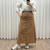 دامن لنین فری سایز شیک و راحت مناسب تا سایز 54 چهارفصل بدون آبرفت و رنگ رفت کمربند دار