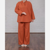 تونیک شلوار لینن فری سایز زنانه مناسب تا سایز 52 چهارفصل تن خور شیک و راحت بدون آبرفت و رنگ رفتگی