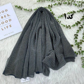 شال مشکی کریشه کد 976 قواره 220x80 سانت بدون آبرفت و رنگ رفت