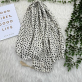 شال نخی گل دار سیآی اسکارف کد 902 قواره 190x75 زنانه بدون آبرفت و چروک