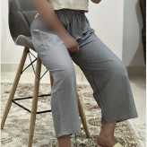 شلوار لینن زنانه فری سایز تا 46 رنگی کرم چهارفصل تنخور شیک و راحت بدون سایه اندازی