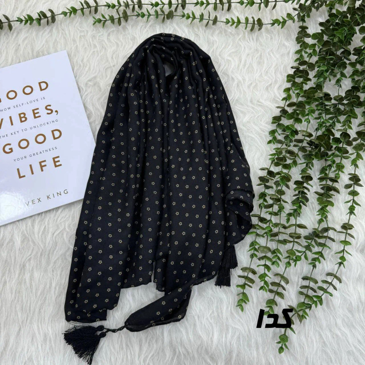 شال نخی گلریز سیآی اسکارف کد 903 قواره 190×75 سانت عدم آبرفت و رنگرفت