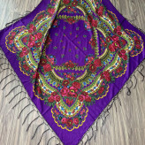 روسری ترکمن مدل ژاپن سایز 140×140 سانتی متر جنس نخ پلی استر مناسب 4 فصل