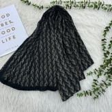 شال نخی کریشه مدل گندم قواره 180x80 سانتیمتر کد 997