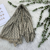 شال نخی کریشه مدل گندم قواره 180x80 سانتیمتر کد 997