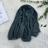 شال پلیسه ساده سوپرنخ کد 911 بدون آبرفت و رنگ رفت