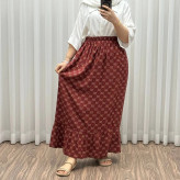 دامن پارچه خارجی گوچی کد 1369 فری سایز تا 48 قد 97 سانتیمتر جنس پفکی چهارفصل زنانه شیک راحت