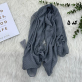 شال پلیسه ساده سوپرنخ کد 911 بدون آبرفت و رنگ رفت