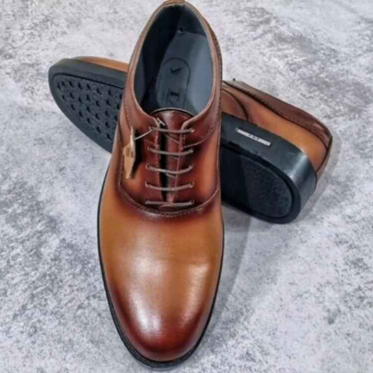 کفش مردانه پاسارگاد چرم مجلسی عسلی رسمی اداری