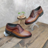 کفش مردانه پاسارگاد چرم مجلسی عسلی رسمی اداری