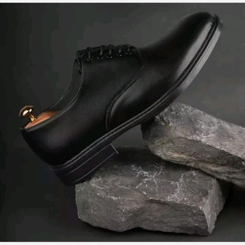 کفش مردانه چرم مشکی کلاسیک سایز 40 تا 44 هامون