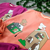 بلوز شلوار دخترانه ست پنبه دورس طرحدار بچگانه 1 تا 5 سال