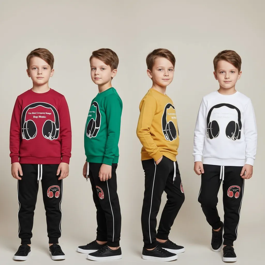 بلوز شلوار پسرانه عیدانه ست بهاره پنبه دورس 6 تا 9 سال