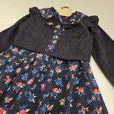 کت سارافون دخترانه پاییزه کبریتی لینن مجلسی ست 2 تکه مناسب 2 تا 10 سال