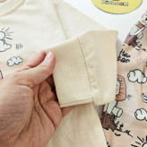 ست راحتی بچگانه بلوز شلوار پنبهای طرح شیر شاد آستین بلند بدون آبرفت و رنگدهی