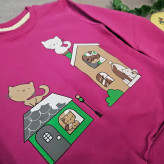 بلوز شلوار دخترانه ست پنبه دورس طرحدار بچگانه 1 تا 5 سال