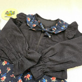 کت سارافون دخترانه پاییزه کبریتی لینن مجلسی ست 2 تکه مناسب 2 تا 10 سال