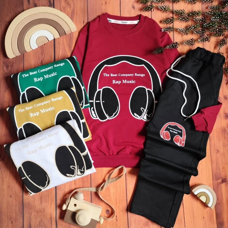 بلوز شلوار پسرانه عیدانه ست بهاره پنبه دورس 6 تا 9 سال