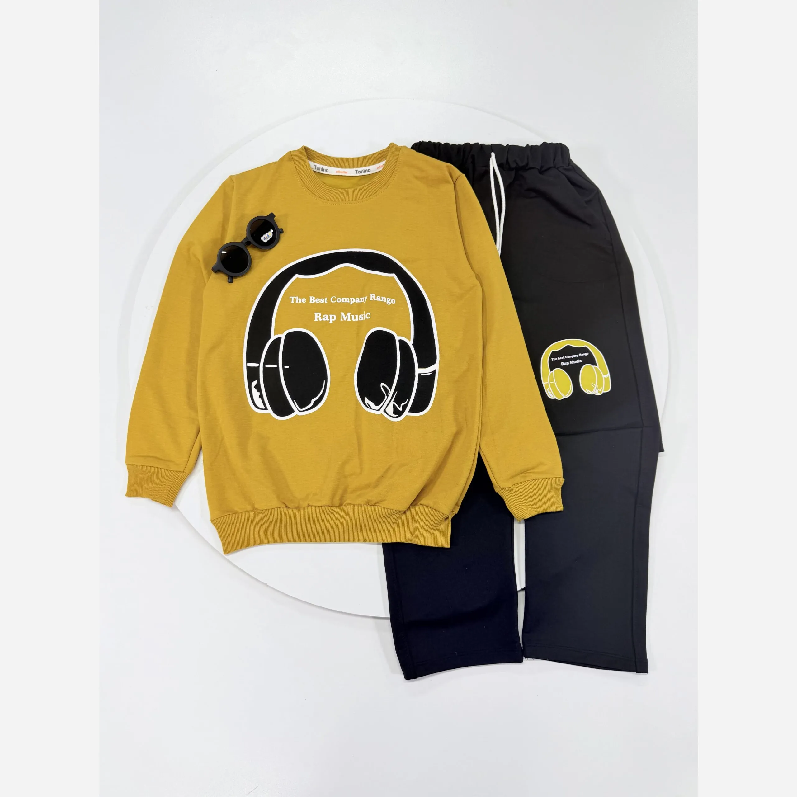 بلوز شلوار پسرانه عیدانه ست بهاره پنبه دورس 6 تا 9 سال