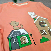 بلوز شلوار دخترانه ست پنبه دورس طرحدار بچگانه 1 تا 5 سال