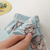 ست راحتی پسرانه بلوز شلوار پنبه ای آستین بلند طرح خرس زمستونی بدون آبرفت و رنگ دهی