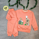 بلوز شلوار دخترانه ست پنبه دورس طرحدار بچگانه 1 تا 5 سال