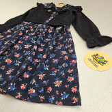 کت سارافون دخترانه پاییزه کبریتی لینن مجلسی ست 2 تکه مناسب 2 تا 10 سال