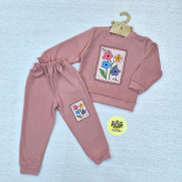 بلوز شلوار دخترانه بهاره پنبه اتوبانی ست عیدانه طرح زول سایزبندی 40 تا 55