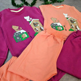 بلوز شلوار دخترانه ست پنبه دورس طرحدار بچگانه 1 تا 5 سال