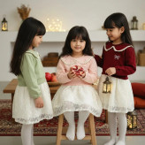 پیراهن دخترانه مجلسی دورس و تور دانتل بچگانه 2 تا 9 سال