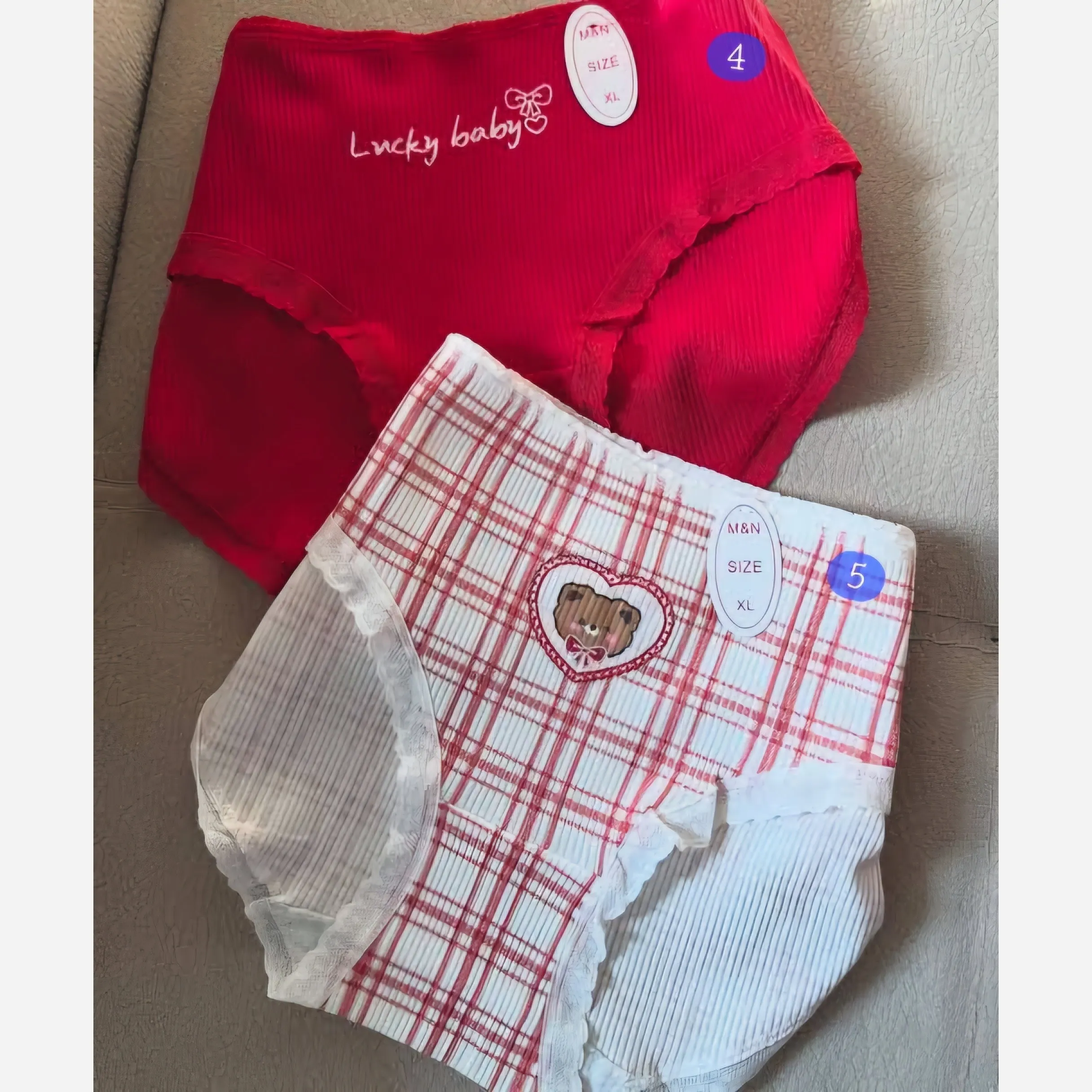 شورت زنانه عروسکی کبریتی نخی طرح تدی سایز بزرگ سه ایکس لارج