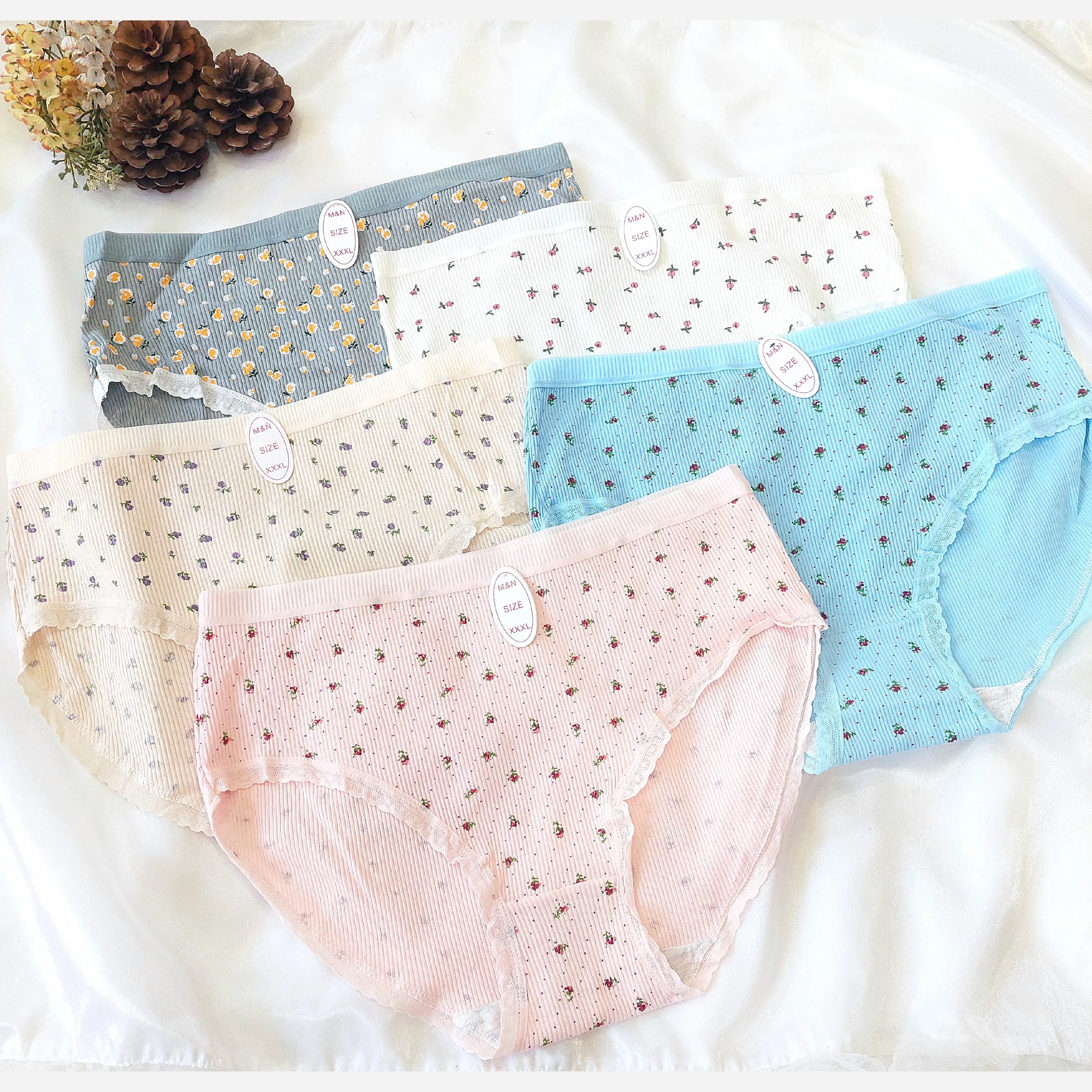 پک 5 عددی شورت زنانه عروسکی کبریتی نخی سایز بزرگ 3X