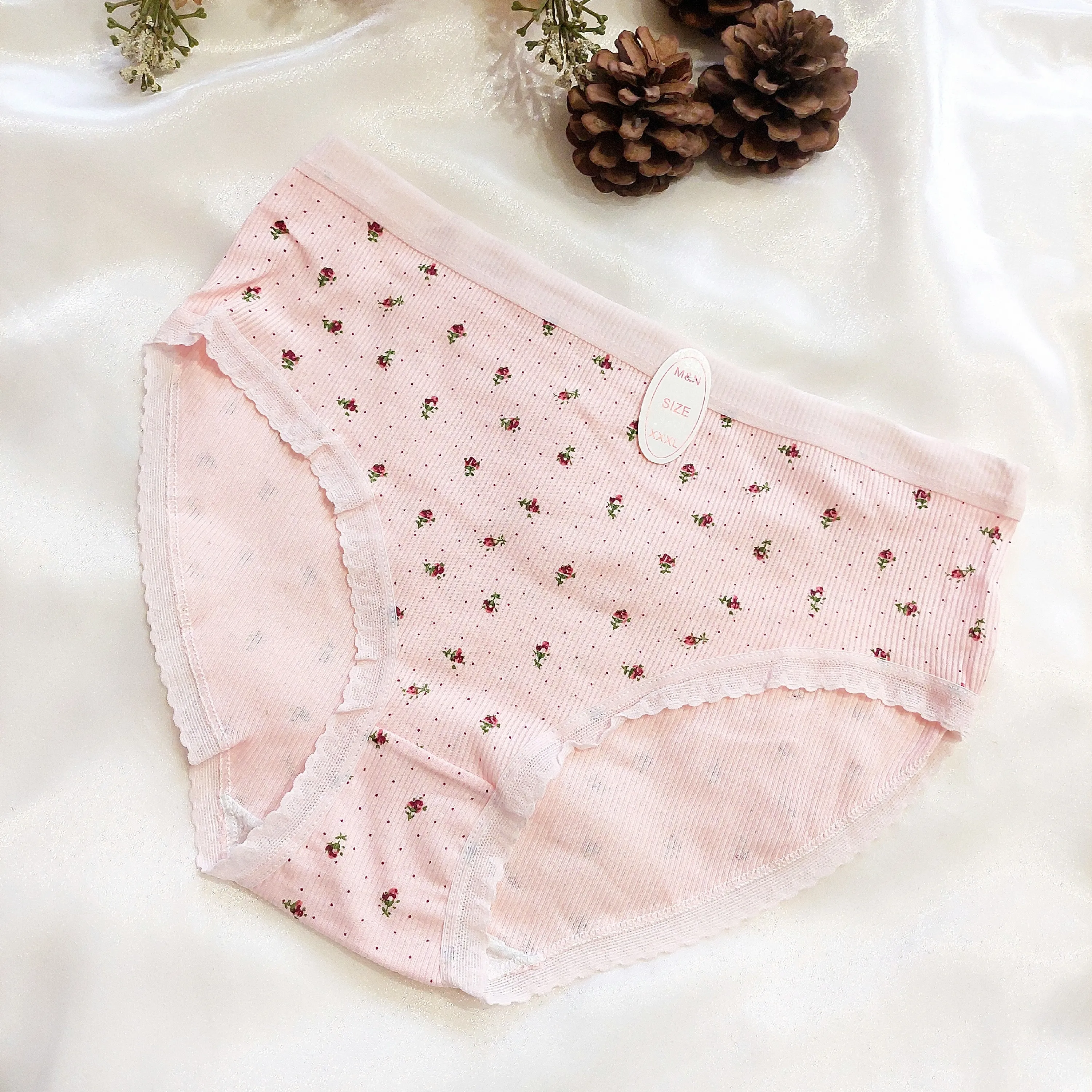 شورت زنانه عروسکی کبریتی نخی سایز بزرگ 3X لطیف و راحت