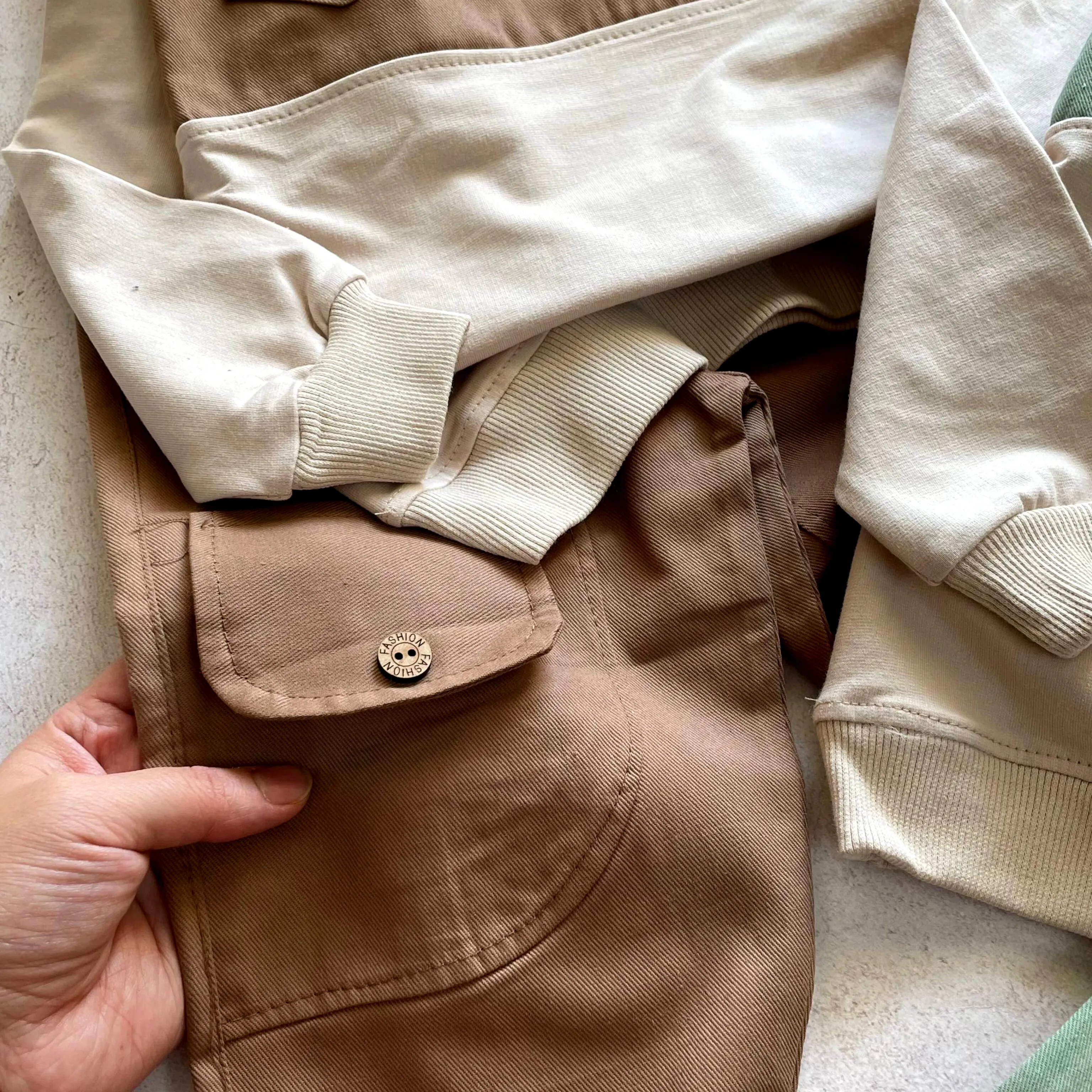 ست بلوز شلوار اسپرت بچگانه خواهر برادی پنبه دورس لاکرا و کتان درجه یک 2 تا 12 سال