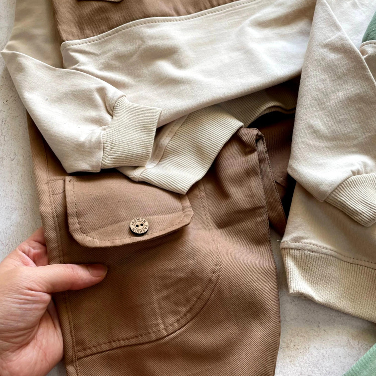 ست بلوز شلوار اسپرت بچگانه خواهر برادی پنبه دورس لاکرا و کتان درجه یک 2 تا 12 سال