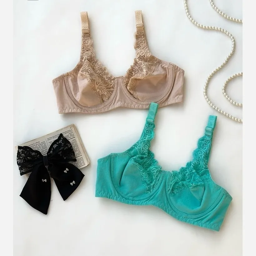 سوتین نخی فنردار گیپوری کاپ B دخترانه زنانه سایز 65 تا 75