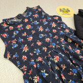 کت سارافون دخترانه پاییزه کبریتی لینن مجلسی ست 2 تکه مناسب 2 تا 10 سال