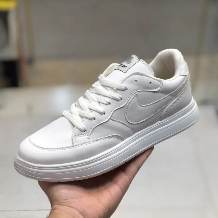 کفش نایک SB مردانه چرم تمام سفید