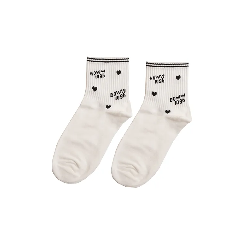 جوراب نیم ساق زنانه طرح BOWW