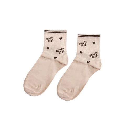 جوراب نیم ساق زنانه طرح BOWW