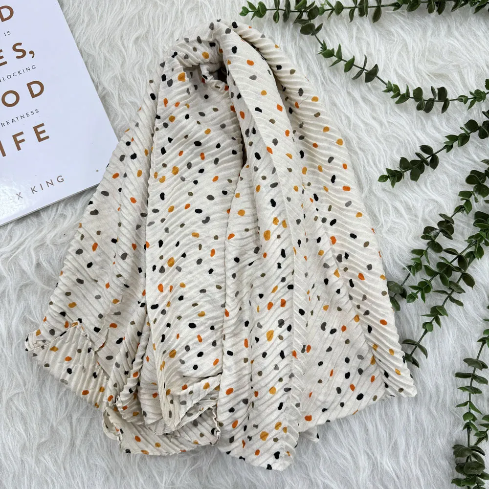 شال خال خالی رنگی کد 1711