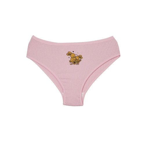 شورت زنانه اسلیپ کبریتی طرح خرگوش برند وارجان