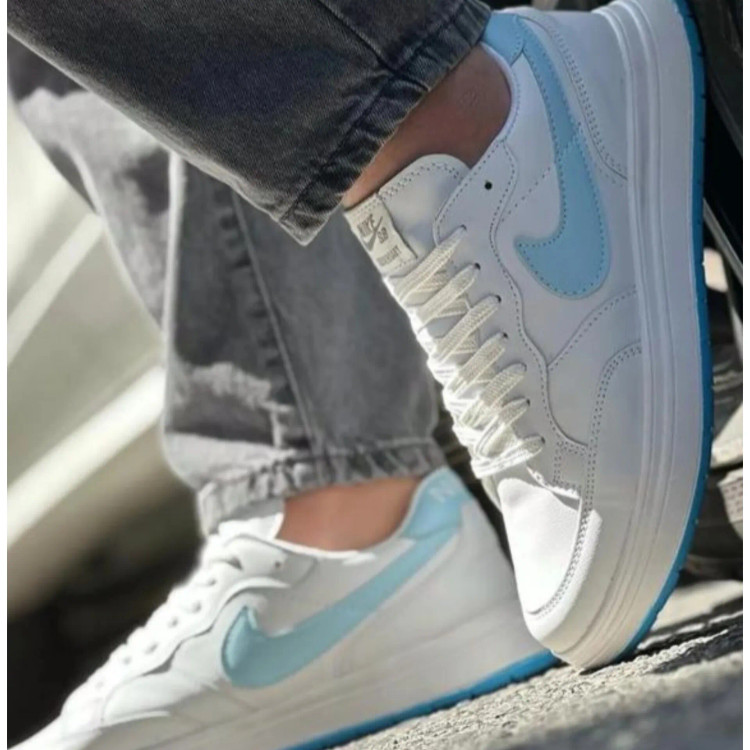 کفش نایک sb مردانه چرم سفید ابی