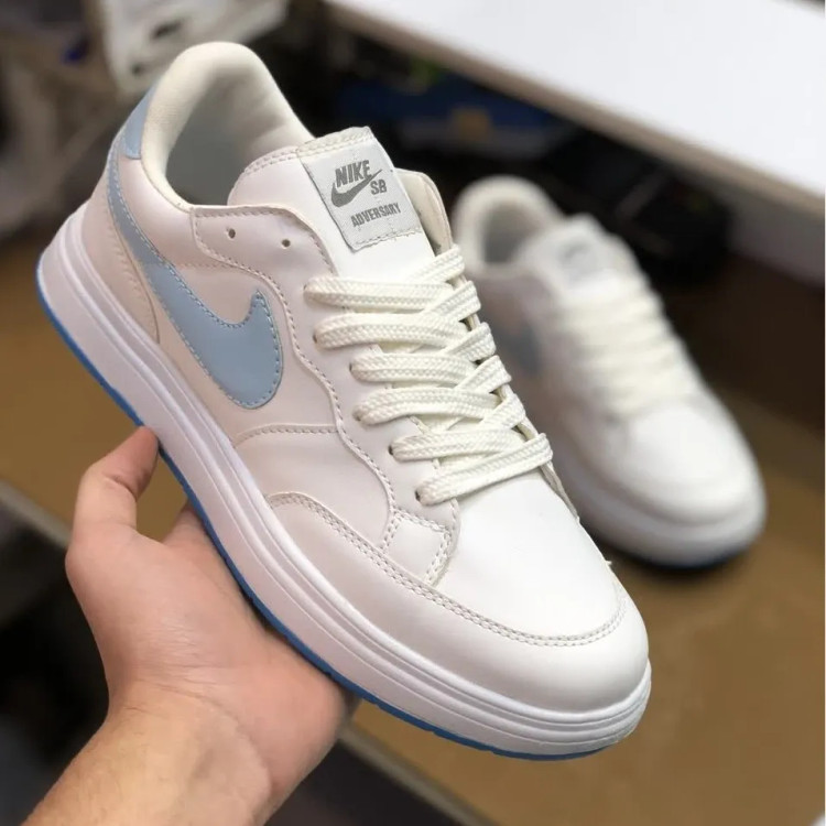 کفش نایک sb مردانه چرم سفید ابی